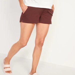 Old Navy Maternity Rollover-Waist StretchTech Shorts -- 3.5-inch inseam - Medium